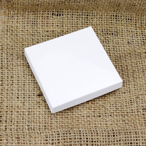 Kutu İçi Yükseklik Beyaz 7x7x1 CM - Kare Dekor
