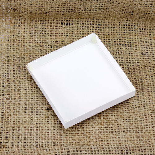 Kutu İçi Yükseklik Beyaz 7x7x1 CM - Kare Dekor (1)