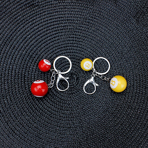 İkili Bilardo Topu Anahtarlık 12’Li Paket - 3