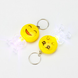 Işıklı Çöp Adam Emoji Anahtarlık 12'li Paket - 4