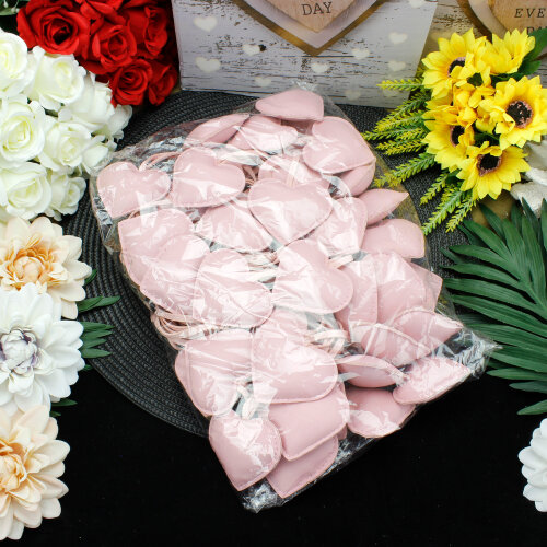Kalp Figürlü Çanta Charm Aksesuar Pembe - Kare Dekor (1)