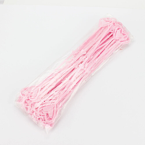 Kalp Uçlu Kartvizit Not Tutucu Çubuk 23 cm 50'li Paket Pembe - Toptanalim (1)