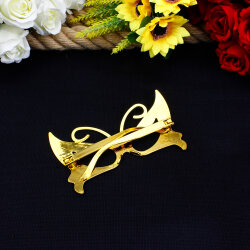 Kelebek Model Parti Gözlüğü Gold 12'li Paket - 3