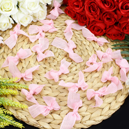 Keten Kurdele Fiyonk Pembe 50’li Paket - Toptanalim
