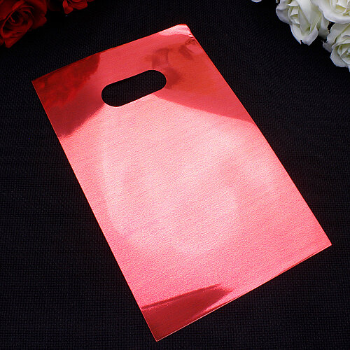 Kırmızı Hediyelik El Geçme Poşeti 13x20 cm 100’lü Paket - Toptanalim