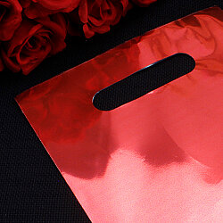 Kırmızı Hediyelik El Geçme Poşeti 17x25 cm 100’lü Paket - 2
