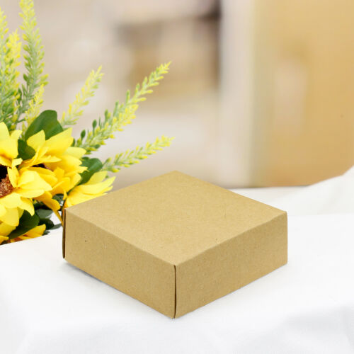 Kraft Altlık 8x8x3 cm - Kare Dekor (1)