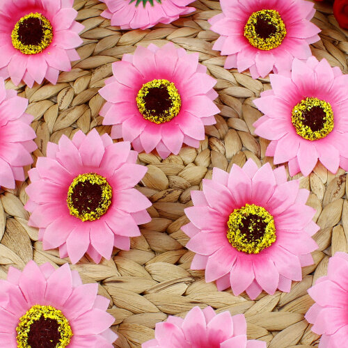 Kumaş Günebakan 300’lü Paket 6 Cm Pembe - Toptanalim (1)