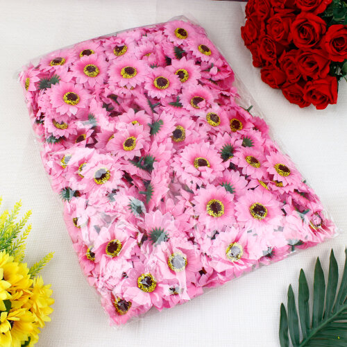 Kumaş Günebakan 300’lü Paket 6 Cm Pembe - 3