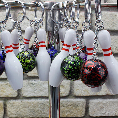 Labut Renkli Bowling Topu Anahtarlık 12’Li Paket - Toptanalim