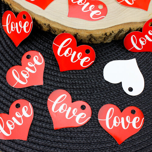 Love Baskılı Kalp Kart Etiket 100’lü Paket - Toptanalim (1)