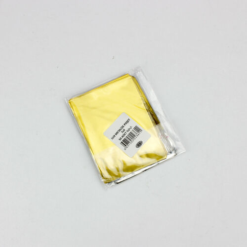 Lüx Metalize Bantlı Poşet Sarı 50'li Paket 7X9CM - Kare Dekor (1)
