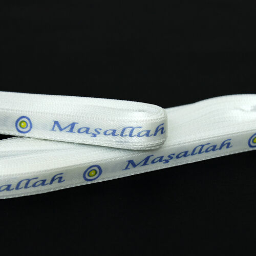 Maşallah Baskılı 1 Cm Saten Kurdele - Toptanalim