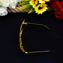 Maskeli Balo Parti Gözlüğü Gold 12'li Paket - 4