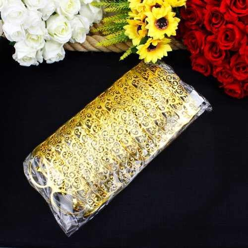 Maskeli Balo Parti Gözlüğü Gold 12'li Paket - 5