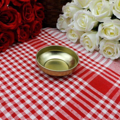 Metal Çerezlik Kase Gold 3x8 cm - Toptanalim