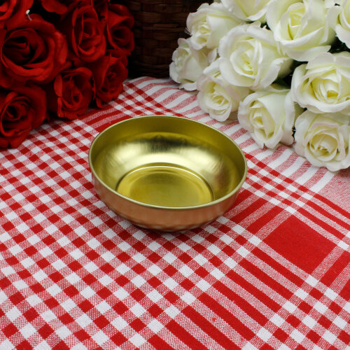 Metal Çerezlik Kase Gold 4x9,5 cm - Toptanalim