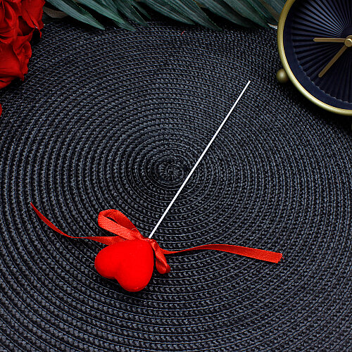 Metal Çubuklu Kalp Strafor 3,5 cm (12’li Paket) - 3