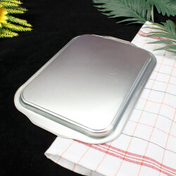 Metal Tepsi Gümüş Renk 20x30 cm - 2