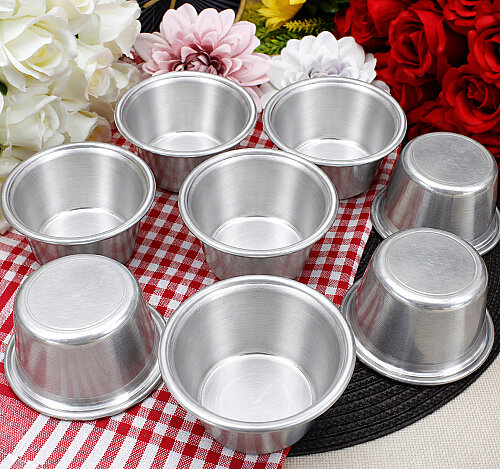 Metal Tıraş Tası Gümüş 9 cm - Toptanalim