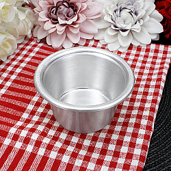 Metal Tıraş Tası Gümüş 9 cm - 2