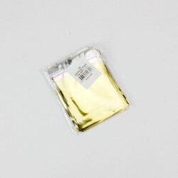 Metalize Bantlı Poşet Sarı 100'lü Paket 7X9CM - 2