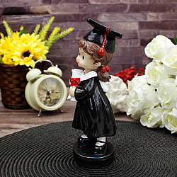 Mezuniyet Temalı Kız Çocuk Biblo Siyah 19 cm - 2