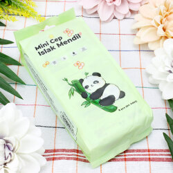 Mini Panda Yeşil Cep Islak Mendil 8’li Paket - 2