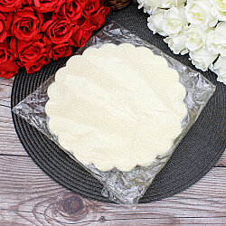 Organze Karlı Tül Kese Krem 22 cm 100’lü Paket - 3