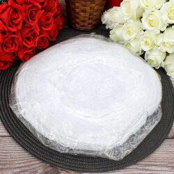 Organze Paraşüt Tül Kese Beyaz 26x26 cm (50’li Paket) - 3