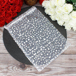 Organze Puantiyeli Tül Kese Beyaz 24x34 cm (100’lü Paket) - 1