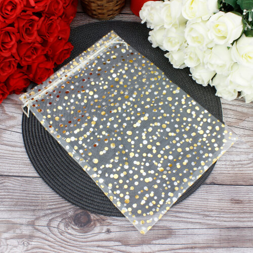 Organze Puantiyeli Tül Kese Krem 24x34 cm (100’lü Paket) - Toptanalim
