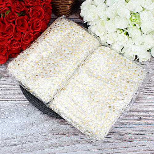 Organze Puantiyeli Tül Kese Krem 24x34 cm (100’lü Paket) - Toptanalim (1)