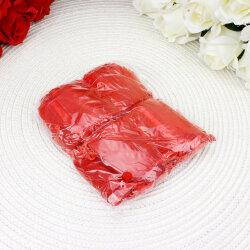 Organze Şeffaf Tül Kese Kırmızı 5x7 cm (100’lü Paket) - 3