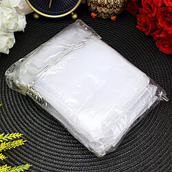 Organze Tül Kese Beyaz 12x15 cm (100’lü Paket) - 4