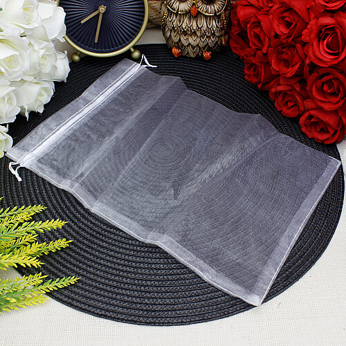 Organze Tül Kese Beyaz 20x28 cm (100’lü Paket) - Toptanalim