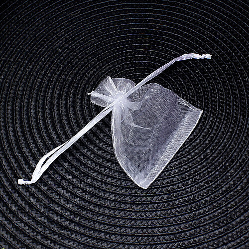 Organze Tül Kese Beyaz 7x9 cm (100’lü Paket) - Toptanalim (1)