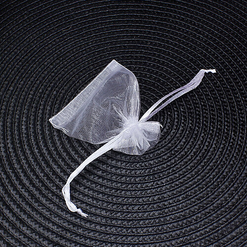 Organze Tül Kese Beyaz 7x9 cm (100’lü Paket) - 3
