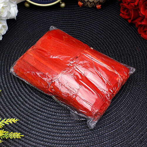 Organze Tül Kese Kırmızı 7x9 cm (100’lü Paket) - 4