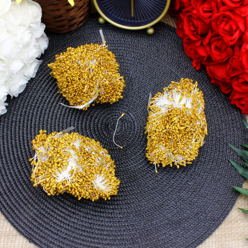Oya Tomurcuğu Yapay Tohum Çiçek Gold 130 g (±10 g) - Toptanalim