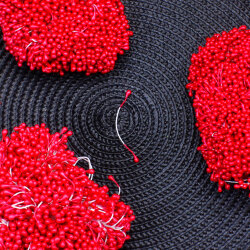 Oya Tomurcuğu Yapay Tohum Çiçek Kırmızı 130 g (±10 g) - 2