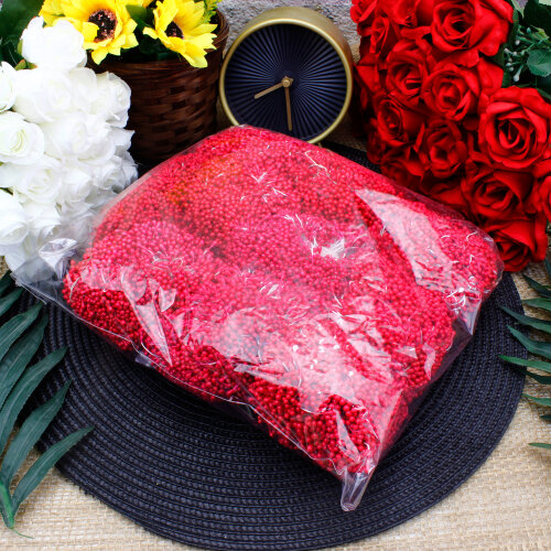 Oya Tomurcuğu Yapay Tohum Çiçek Kırmızı 130 g (±10 g) - 3