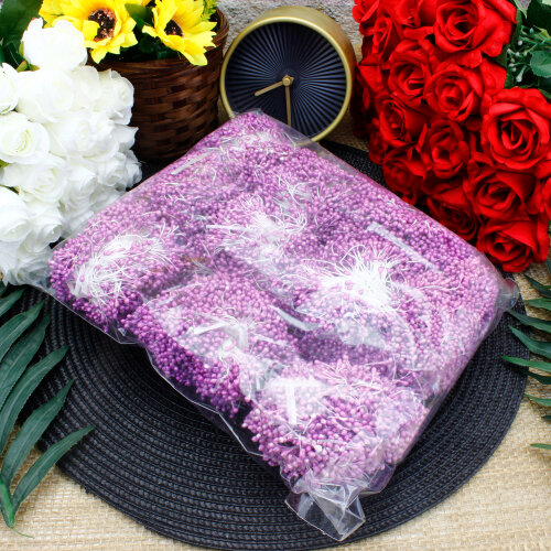 Oya Tomurcuğu Yapay Tohum Çiçek Mor 130 g (±10 g - 3