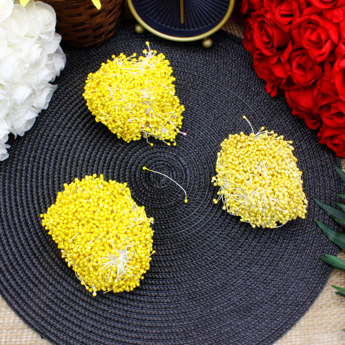 Oya Tomurcuğu Yapay Tohum Çiçek Sarı 130 g (±10 g) - Toptanalim