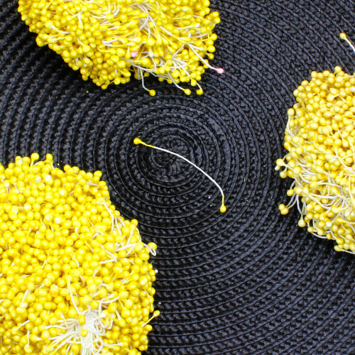 Oya Tomurcuğu Yapay Tohum Çiçek Sarı 130 g (±10 g) - Toptanalim (1)