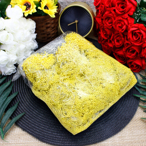 Oya Tomurcuğu Yapay Tohum Çiçek Sarı 130 g (±10 g) - 3