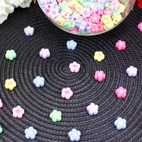 Pastel Çiçek Figürlü Karışık Renk Boncuk 11,5 mm (500’lü Paket) - Toptanalim (1)