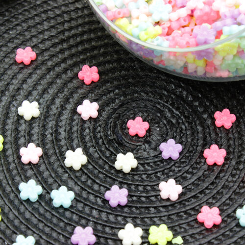 Pastel Renkli Mini Çiçek Boncuk 8,5 mm 500 Adet - Toptanalim (1)