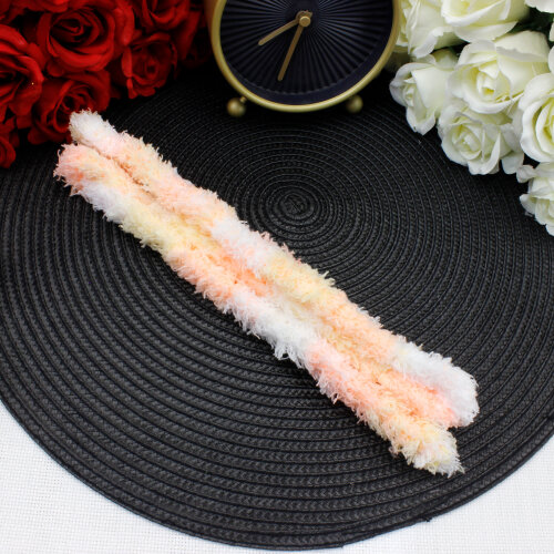 Peluş Şönil 1 Metre Beyaz Şeftali - 3