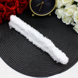Peluş Şönil 1 Metre Beyaz - 3